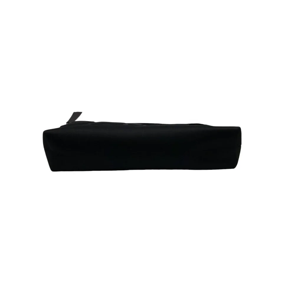 SKIMS Onyx Black Neoprene Medium Travel Cosmetic Pouch With Zipper Closure
